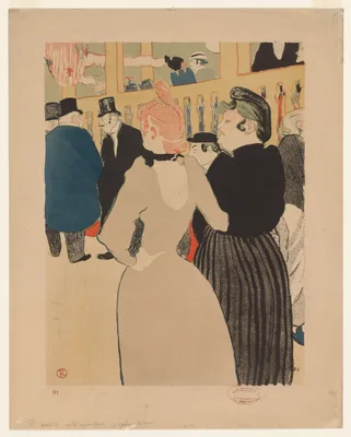 At the Moulin Rouge: La Goulue and Her Sister — Henri de Toulouse-Lautrec