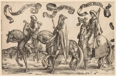 The Twelve Kings of Israel:  David, Solomon, Rehoboam — Lucas van Leyden