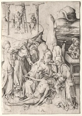 The Passion:  The Lamentation — Israhel van Meckenem
