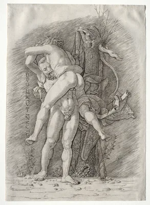 Hercules and Antaeus — Andrea Mantegna
