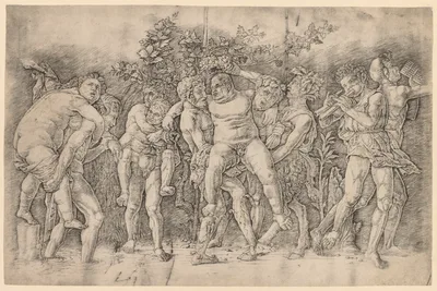 Bacchanal with Silenus — Andrea Mantegna