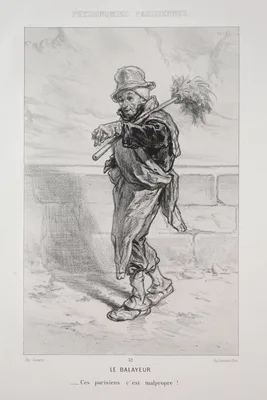 Le Balayeur — Paul Gavarni