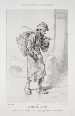Au Coin de la Borne — Paul Gavarni