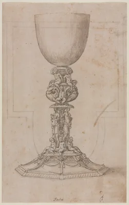 Design for a Chalice (recto) — Luzio Luzi
