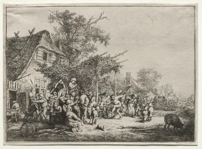 Festival Under the Trellis — Adrian Ostade