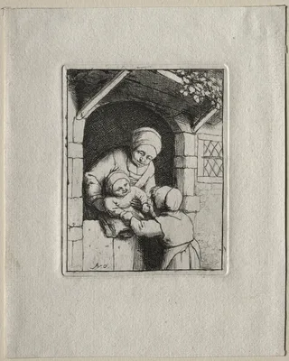 Mother and Two Children — Adrian Ostade