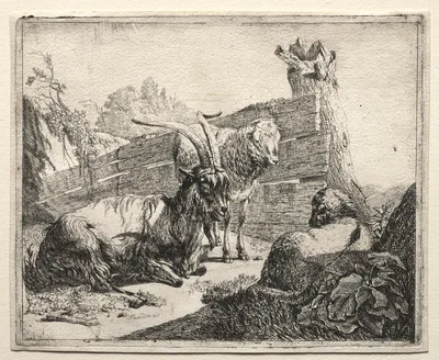 The Hedgerow — Johann Heinrich Roos