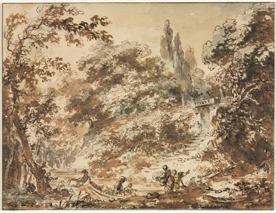 Scene in a Park — Jean-Honoré Fragonard