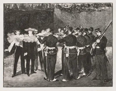 The Execution of Emperor Maximilian — Édouard Manet