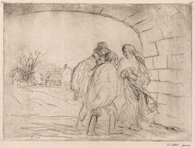 Encounter Under the Vault — Jean-Louis Forain