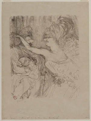 Guy and Mealy, in "Paris qui  Marche" — Henri de Toulouse-Lautrec