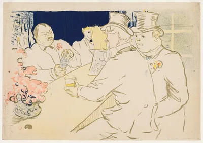 The Irish and American Bar, Rue Royale — Henri de Toulouse-Lautrec