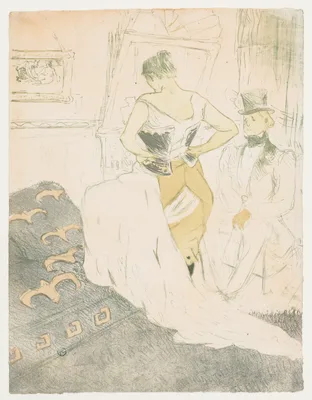 Elles: Woman In a Corset — Henri de Toulouse-Lautrec