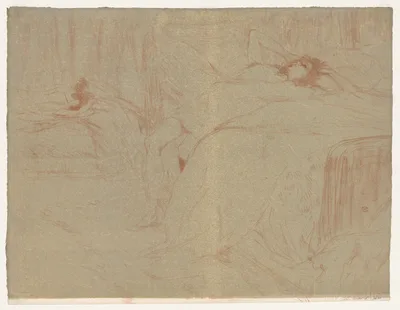 Elles: Woman Lying on Her Back — Henri de Toulouse-Lautrec