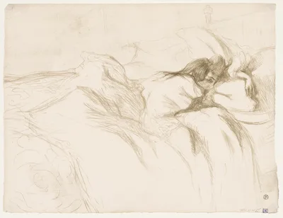 Elles: Woman Sleeping — Henri de Toulouse-Lautrec