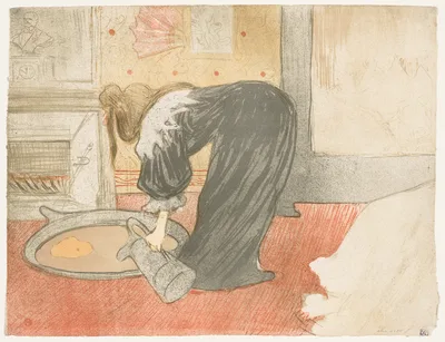 Elles: Woman at the Tub — Henri de Toulouse-Lautrec