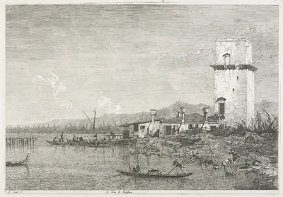 Views: The Tower of Malghera — Canaletto