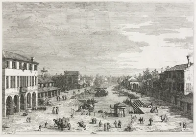 Views: Views of Mestre, a Town in the Province of Venice — Canaletto