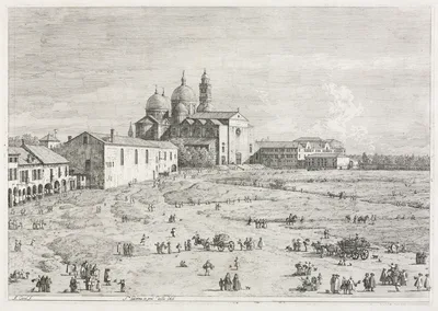 Views:  Church of Saint Justina in Prà della Valle, Padua — Canaletto