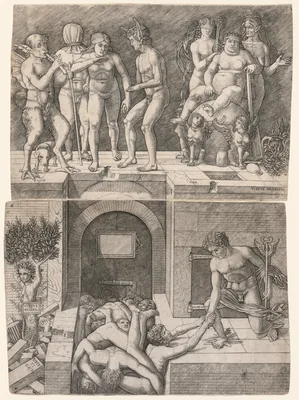 Allegory of the Fall of Ignorant Humanity — Giovanni Antonio da Brescia