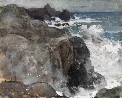 Storm on the Island of Yeu — Auguste-Louis Lepère