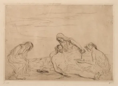 Pietà (third plate) — Jean-Louis Forain