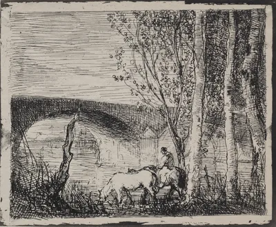 The Bridge — Charles-François Daubigny