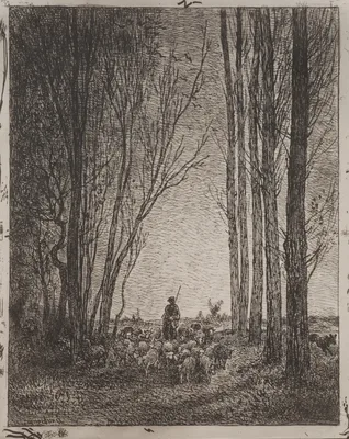 Gathering in the Flock — Charles-François Daubigny
