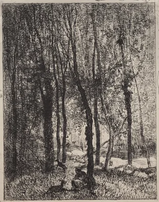 The Goatherd Girl — Charles-François Daubigny