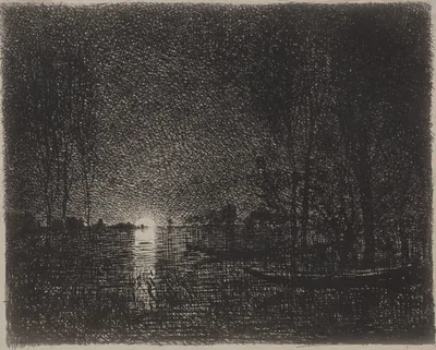 Nightpiece — Charles-François Daubigny
