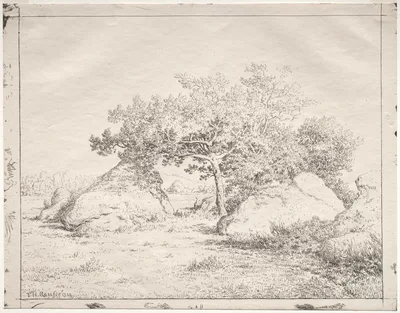 Cherry Tree at Blau — Théodore Rousseau