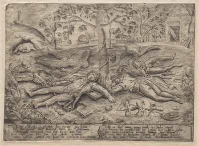 Gluttony (Land of Cockaigne) — Pieter Balten