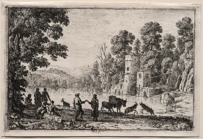The Dance by the River — Claude Lorrain