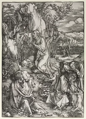 The Large Passion: Christ on the Mount of Olives — Albrecht Dürer