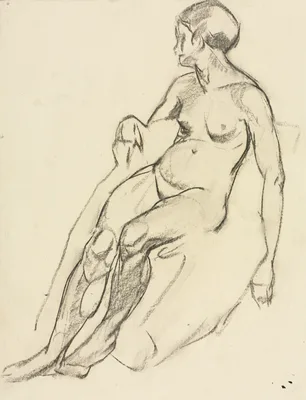 Seated Nude — Alfred J. Wands