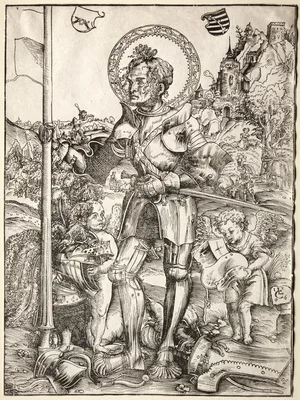 Saint George Standing — Lucas Cranach the Younger