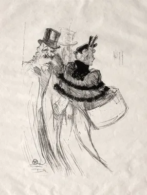 The Old Gentlemen — Henri de Toulouse-Lautrec