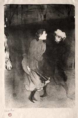 Emilienne d'Alecon and Mariquita of the Follies-Bergère — Henri de Toulouse-Lautrec