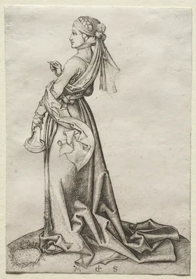 The First of the Foolish Virgins — Martin Schongauer