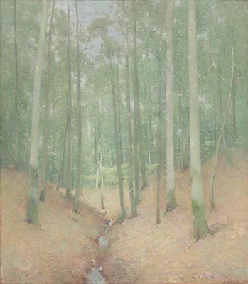 Wood Interior — Emil Carlsen
