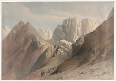 Ascent of the Lower Range of Sinai — David Roberts