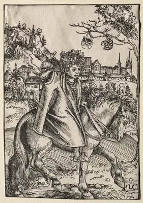 A Boy on Horseback — Lucas Cranach the Younger