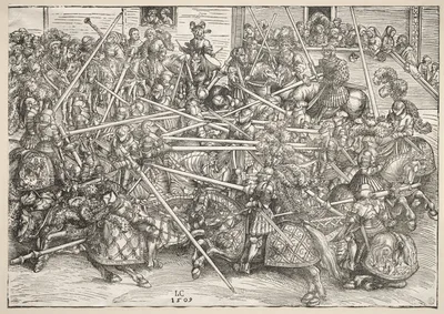 The Tournament with lances — Lucas Cranach the Younger
