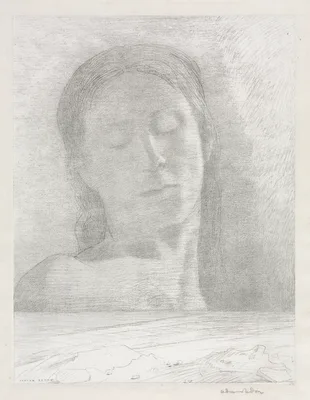 Closed Eyes — Odilon Redon