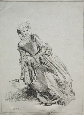 Woman Seated — Jean-Antoine Watteau