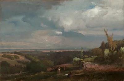 Approaching Storm from the Alban Hills — George Inness
