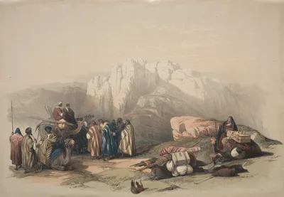 Tomb of Aaron, Summit of Mount Horeb — David Roberts