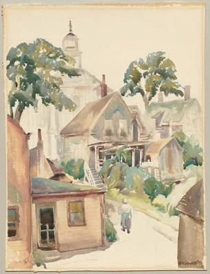Provincetown Having Its Morning Fog — Grace V. Kelly
