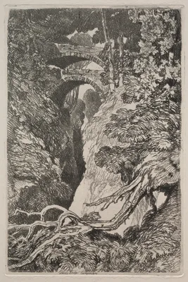 Liber Studiorum:  Devil's Bridge, Cardiganshire — John Sell Cotman