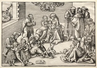 The Holy Family and Kindred — Lucas Cranach the Younger